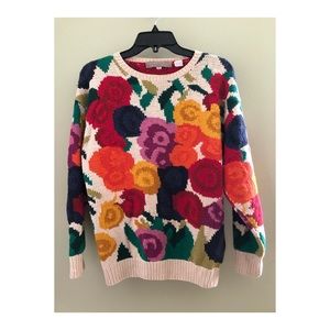 Vintage Perry Ellis floral sweater